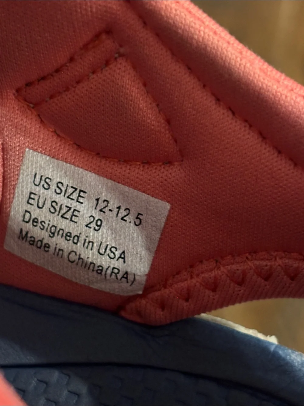 pediped Canyon Flex in Red and Blue Upper Kids Toddler Size 29 EU or US 12